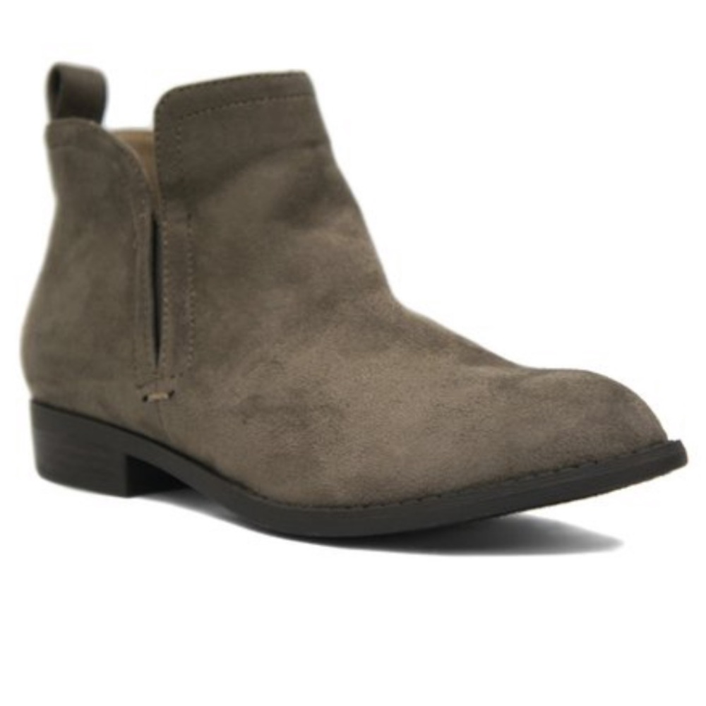 Olive Green Classic Chelsea Ankle Booties - Picture 2 of 3